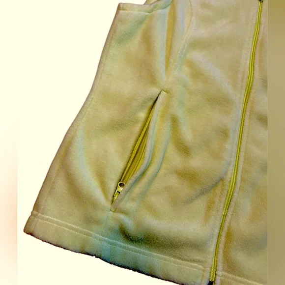 COLUMBIA Fleece Vest Solid Yellow Women’s Size Medium - Picture 4 of 7
